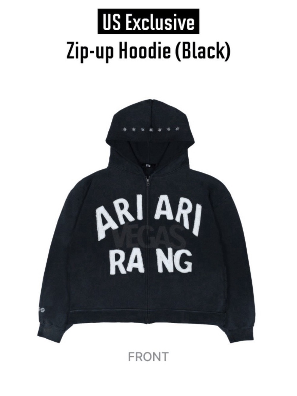 BTS Official Ari Ari Rang Zip-Up Hoodie